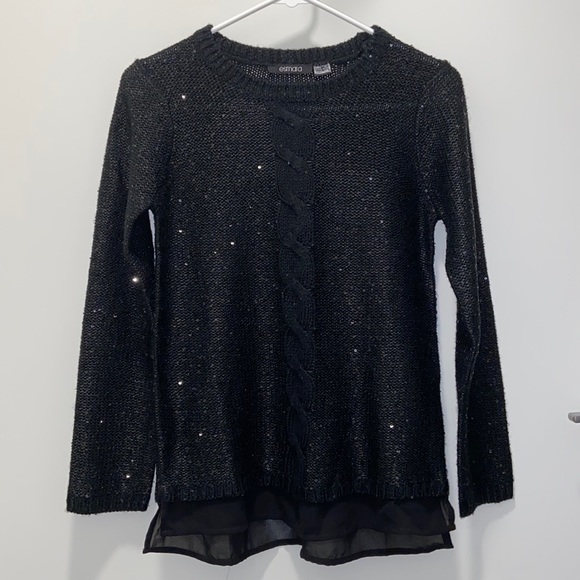 Esmara Black Sequined Sweater (Size XS) - Picture 1 of 3
